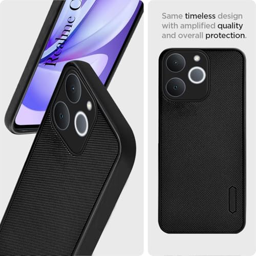 Image of Jkobi Rubberised Back Cover Case for Realme C71 (Textured Grip Design | Micro-Fiber Cloth Inside | Slim and Light Weight | Soft Touch and Feel)
