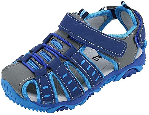 JFFFFWI 1-10T Kids Baby Boys Girls Summer Athletic Sandals Children Outdoor Sport Closed Toe Flat Sandals Anti-Slip Beach Water Shoes