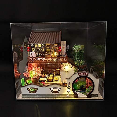 DIY Puppenhaus Puppenhaus Holzmöbel DIY Haus Miniatur Box Puzzle Montieren Sie 3D Miniaturen Puppenhaus Kits Spielzeug… – Bild 5
