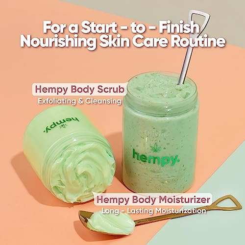 Olivia Hemp Body Exfoliating Scrub & Moisturizer Skincare Kit #TOP4