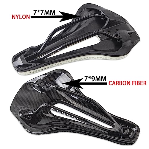 Evosid 3D Printed Bike Saddle 150Mm Light/Soft/Breathable/Waterproof Unisex Cushion Seat For City Mtb Bicycle (Carbon Fiber) #TOP2