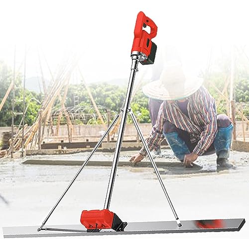 Preisvergleich Produktbild GIZMIT Estrichbeton -Veredelungs -Vibra -Werkzeug, effizientes und tragbares elektrisches, kabelfreies Estrich -Estrich -Vibrationsmotor mit 1 m / 1,2 m / 1,5 m Edelstahlplatine,1.5M