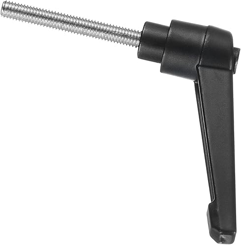 Miniatura 75 de uxcell 2 piezas de manija de palanca de sujeción ajustable M8 x 0.787 in óxido negro métrico acero al carbono macho roscado perillas de mano