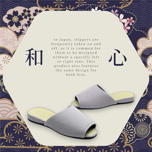 Japanese house tatami slippers（M: US/5~US/7 ） Women Mens Unisex Indoor Shoes Non-Slip men womens slippers japan bridesmaid gifts bride gifts3