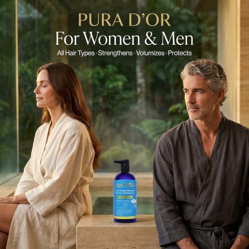 Image of PURA D'OR Hair Thinning Therapy Biotin Shampoo ORIGINAL Scent, 16oz