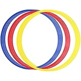 Paquete incluido: Juego de 12 anillos. Los anillos miden 40 cm de diámetro.