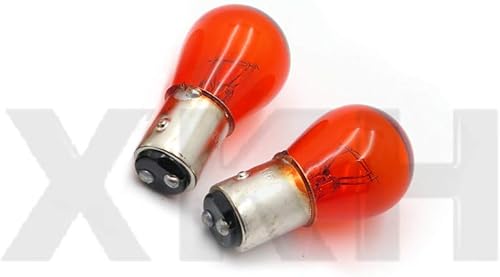 Miniatura 10 de XKH - Compatible con 1157 AMBER STOCK TRASERA LUZ TRASERA PARADA DE FRENO TURN LÁMPARAS BOMBILLAS 1157NA x10 B07M6MCHH7