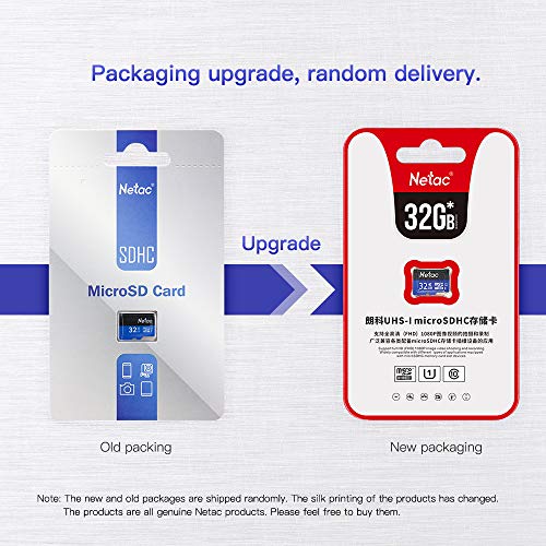 Andoer Netac P500 Classe 10 32G Micro SDHC TF Cartão de memória Flash Armazenamento de dados UHS-1 d