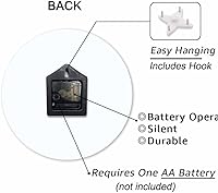 Vista 4 de Reloj de pared de póquer rojo y negro con forma de triángulo de corazón geométrico de 10 pulgadas, silencioso, sin tictac, funciona