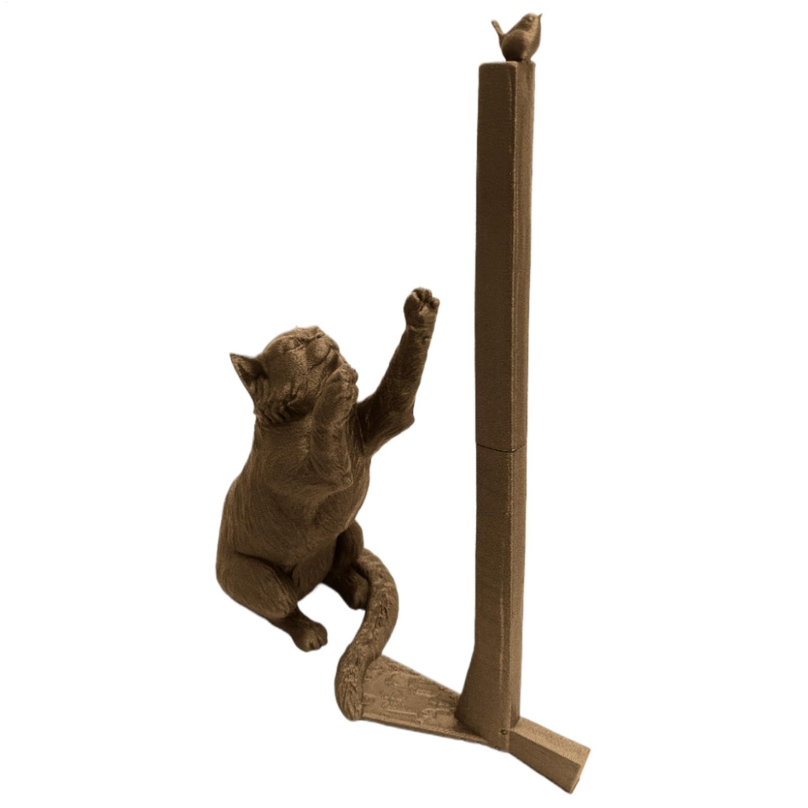 Estatua de gatito simulado portarrollos, el regalo decorativo ideal para amantes de los gatos