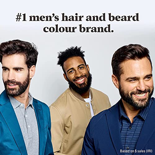 JUST FOR MEN Mustache & Beard Color Gel, Real Black M-55, 1 Each (4 Pack)