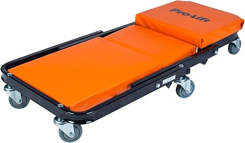 Miniatura 2 de Pro-Lift - Camilla y asiento 2 en 1 en forma de Z para auto, plegable, silla de garaje ajustable de 40 pulgadas con 6 ruedas giratorias, para