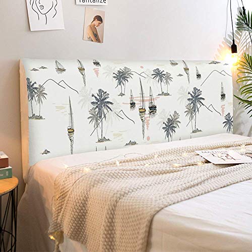 ZXDFG - Funda protectora para cabecero de cama, cubierta para mesita de noche, cubierta antipolvo, tela elástica de protección del respaldo,...