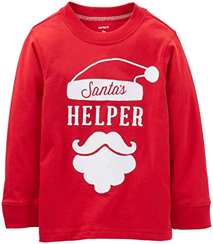 T-shirt de Noël bébé rouge taille 9 mois vêtements coton imprimé festif