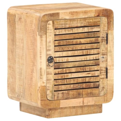 Table de chevet stable en bois massif style rustique moderne