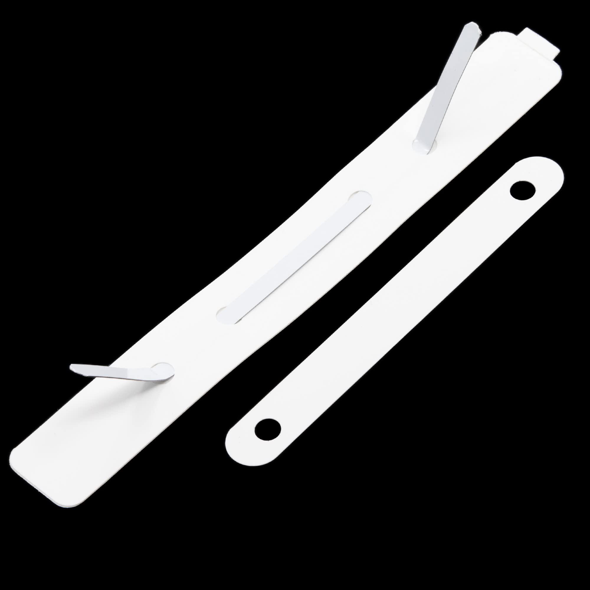 Abheftstreifen selbstklebend | 3-teilig montiert 150 x 20 mm | Heftstreifen zum Kleben | Abheftmechaniken für Mappen, Ordner, Hefte und Akten | Aktendulli (100)
