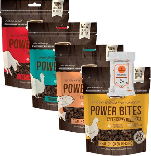 Aurora Pet Variety Pack (4) Power Bites Grain Free Dog