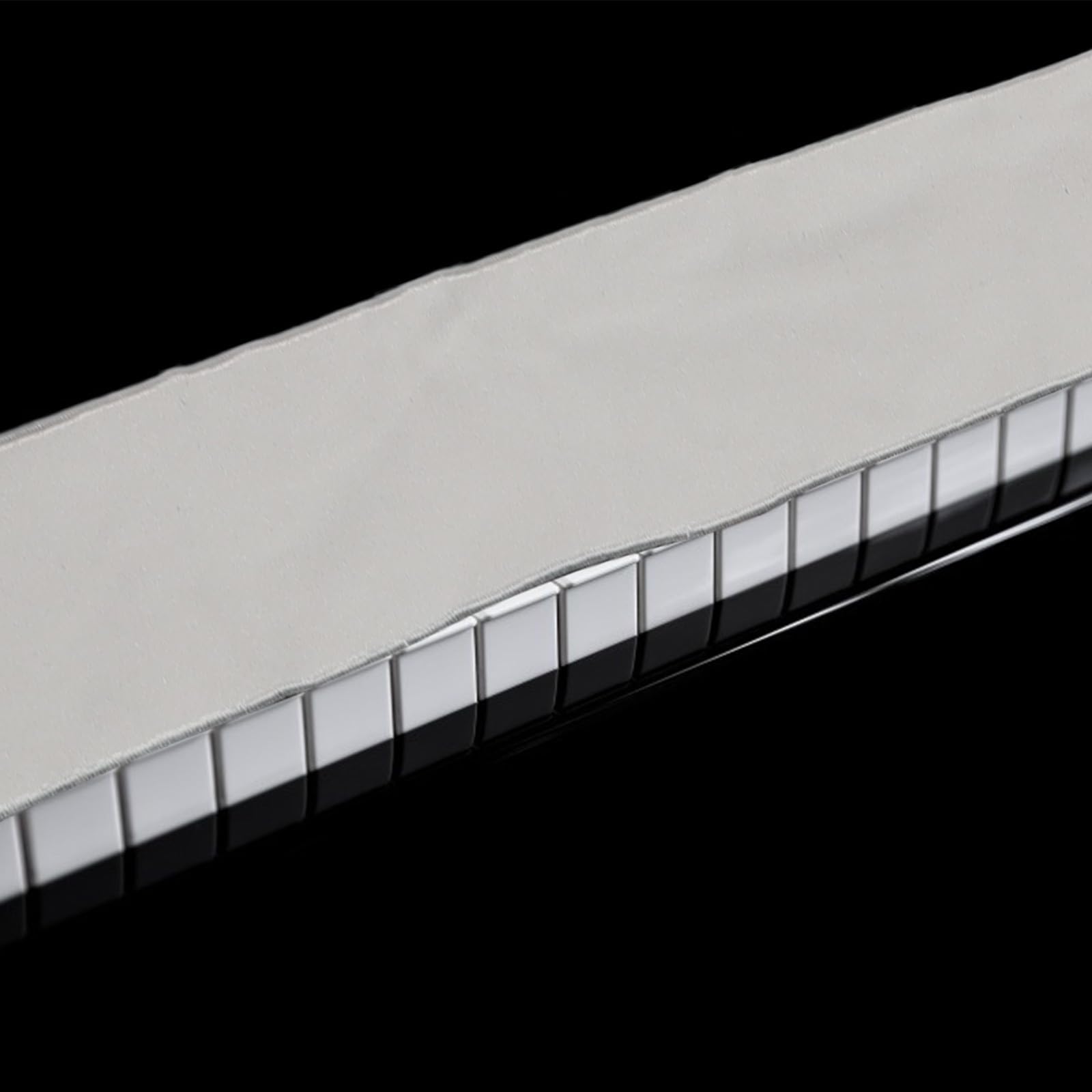 Mikikit Copritastiera Protezione Comoda per Pianoforte a 88 Tasti in Microfibra Lavabile, Copertura Antipolvere a Doppio Strato per Tastiera