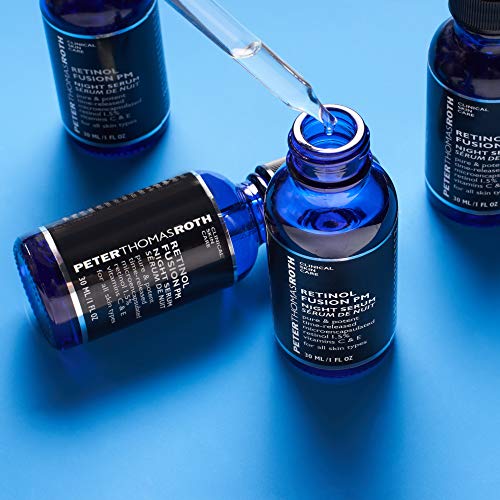 Peter Thomas Roth | Retinol Fusion Pm Night Serum | Hydrating Retinol Facial Serum, 1.5% Microencapsulated Retinol For Fine Lines, Wrinkles, Uneven Skin Tone, Texture And Radiance #TOP4