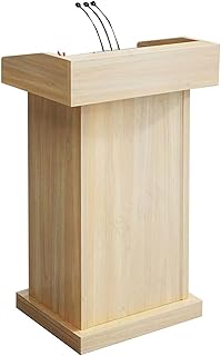 Podium Stand Wooden Lecterns, Heavy Duty Premium Reception Host Stand for Company Campus or Restaurant Events for Weddings Ideal Customer Des