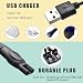 Pinkind Charger Cord Compatible with Brightup/Ufree/VIKICON Beard Trimmer All-in-one Multifunctional Grooming kit Hair Clippers USB Charging Cable