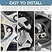 Surosha 6 Spline Lug Nut Socket, Black Spline Drive Tuner Socket Key Tool, Car Wheel Lug Nut Socket Wrench Replacement Tool for 21mm/13/16 inches and 22mm/7/8 inches Hex Socket Wrench (7 Spline)