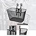 Zxpjkyu Kids Bike Basket Kids Bicycle Tricycle Basket Metal Easy to Install Repair Part Bike Accessory, Black
