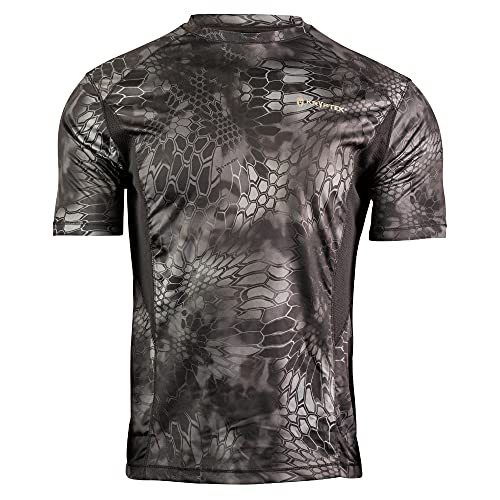 Kryptek Men's Standard Aura SS Shirt, Typhon/Black, XL Kryptek Men's Standard Aura SS Shirt, Typhon/Black, XL