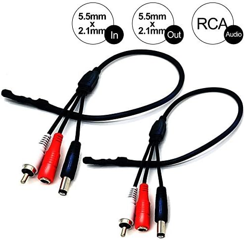 CAMVIEW High Sensitive Audio Pickup Device Mini Microphone for CCTV Security Camera Mic with Power for Wireless Security Camera System Recorder Sound 2PCS in Packs