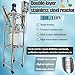 HQHAOTWU Glass Reactor 316 Stainless Steel Double-Layer Reaction Kettle 10L Chemical Jacketed Reactor Vessel with Support Frame and Digital Display Adjustable Speed for Reaction Distillation 110V