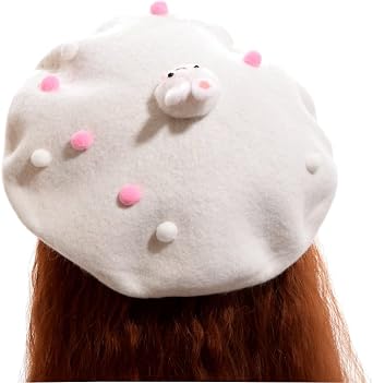 GRACEART Womens Handmade Lolita Beret Cap Kawaii Hair Accessories