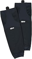 GameWear SK6500 Pro Series Hockey Socks - Black Textured Polyester, Stay-Put Velcro, Flexible Fit for Pros