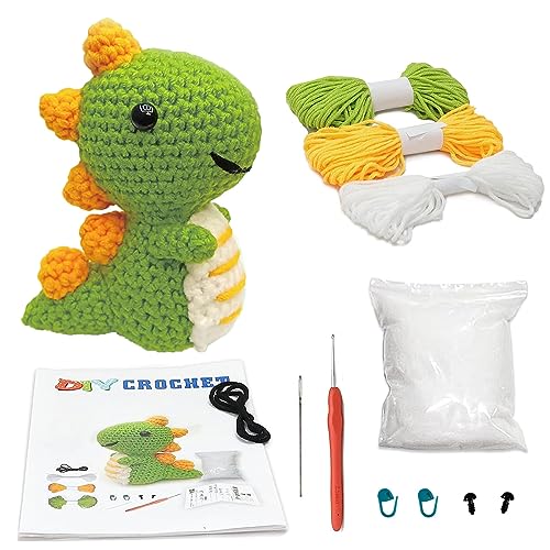 Winnsell Crochet Kit for Beginners, Crochet DIY Kit for Adults and Kids, Crocheting Knitting Kit for Beginners and Experts with Instructions Step-by-Step Video Tutorials for DIY Craft