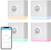 THIRDREALITY Luz nocturna multifunción (paquete de 4), repetidor Zigbee, 3 en 1 combina sensor de movimiento, sensor de iluminación y luz nocturna RGB, brillo ajustable del 1 al 100%, requiere hub Zigbee 1