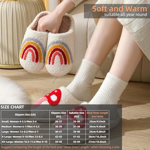 Plush Slippers for Women Men Heart Shaped Soft Fuzzy Lightweight House Slippers Winter Warm Slippers Slip On Cozy Indoor Outdoor Couple Fluffy Bedroom Slippers Non Slip Sole2