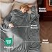 Bedsure Batamanta Polar Mujer Hombre Sofa - Manta con Mangas y Bolsillo...