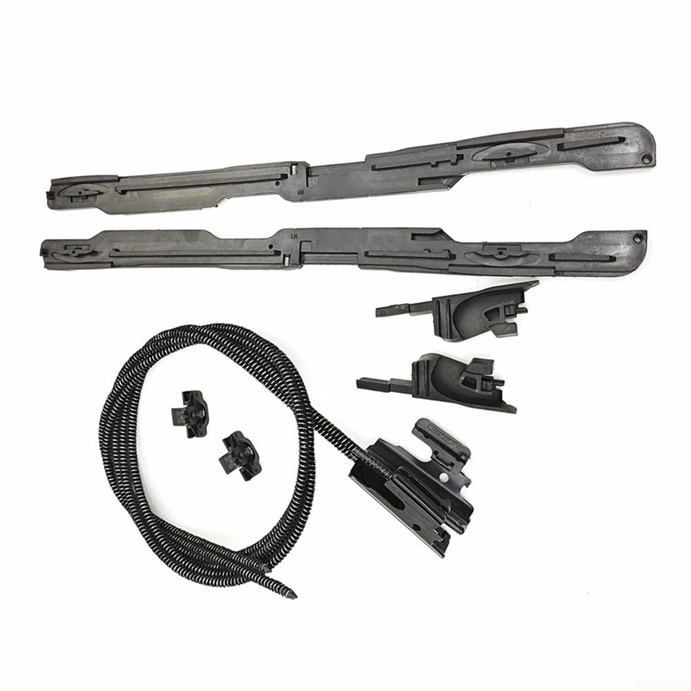 Kit de câble de réparation de toit ouvrant, compatible avec Mini compatible avec Cooper F54 F55 F56 F60 F65 F66, OEM 54107379624, pièces de fixation de toit ouvrant en métal ABS noir