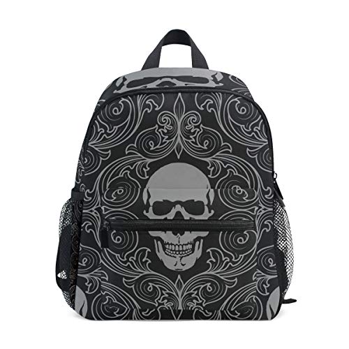 Preisvergleich Produktbild MALPLENA Malplea Kinder Daypack Skelett und Blume Schulranzen Büchertasche Reisetasche