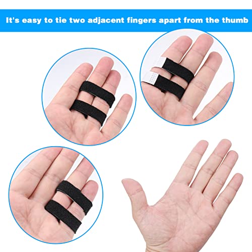 Hejo Trigger Finger Schiene, 10 Stück Fingerbandage, Bandage Finger, verstellbare Fingerschutz für Mittelfinger, Ringfinger, Kleiner Finger