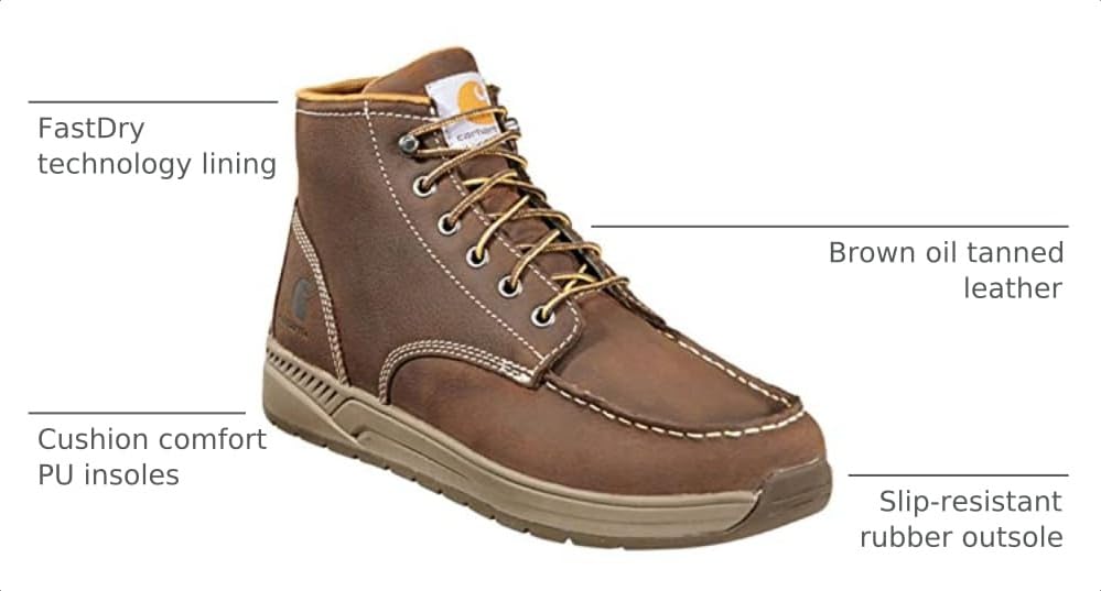 Image of Carhartt Men's CMX4023 Lightweight Wedge Moc Toe Chukka