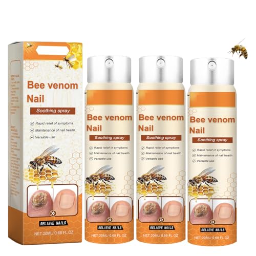 Generisch Bienengift Nagel-Reparatur Spray 3er Set