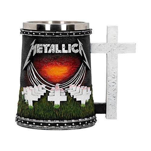 Nemesis Now Metallica-Master Of Puppets Tankard, Resin, Black, 14.5Cm #TOP2