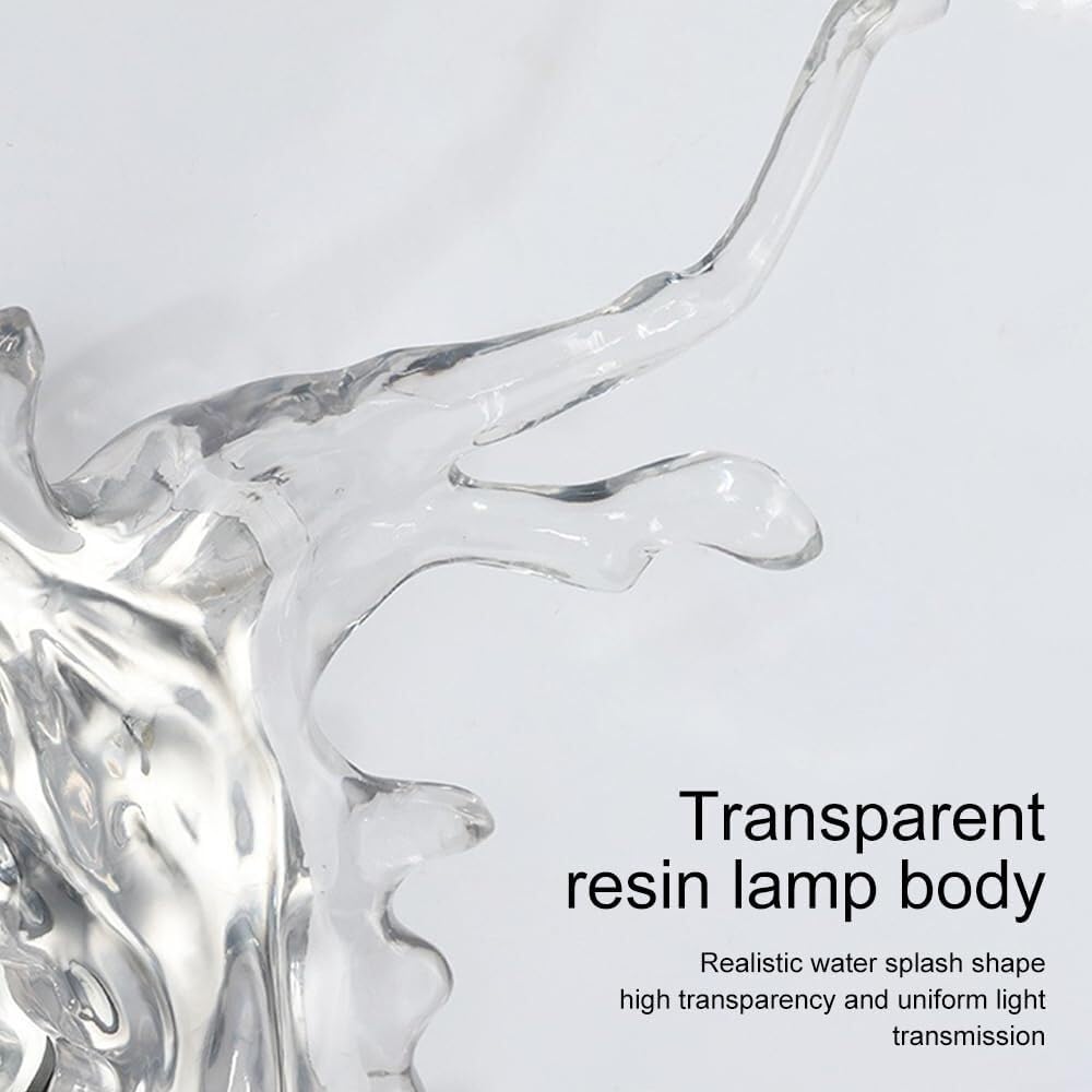Acryl Wandleuchte Spiegel Kunstvoll Wasser-Spritz Design Deko Wandlampe