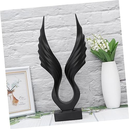Décoration de table aile ange Gatuida en résine sculptée haut de gamme