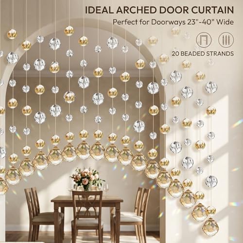 Cortinas de Cuentas Colgantes Latemeia para Crear un Ambiente Acogedor en Salón y Cafetería 4