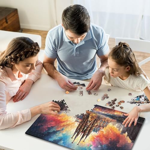 Puzzle de 1000 piezas de arquitectura, el regalo ideal de decoración para adultos 6