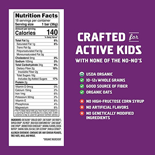Clif Kid Zbar - Organic Granola Bars - Chocolate Chip - Non-Gmo - Organic -Lunch Box Snacks, 18 Count (Pack Of 2) #TOP5