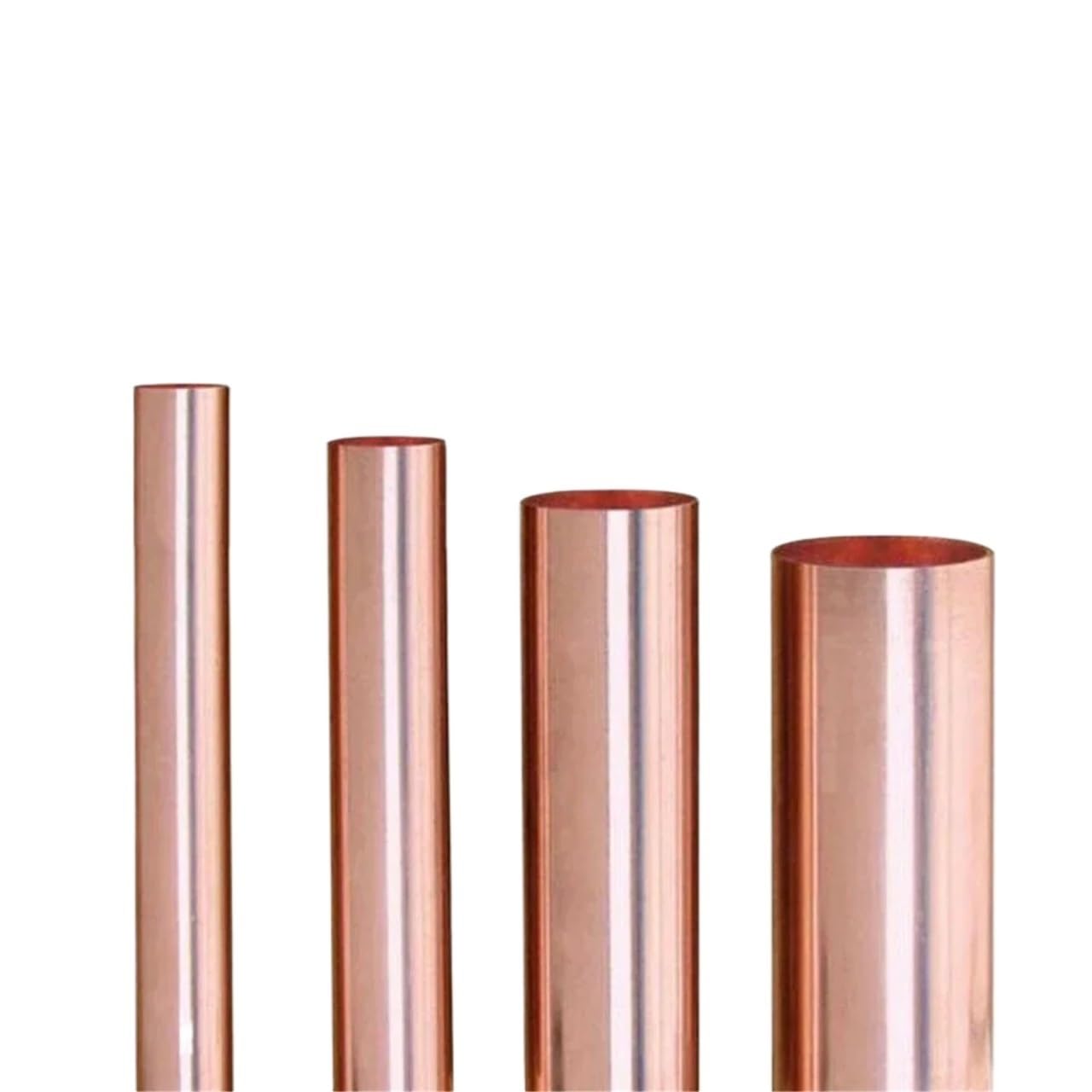 Fvdzrfie 300Mm Round Copper Tube Copper Pipe 0.2Mm Wall Thickness 2-8Mm Od 300 500Mm Length Hollow Straight Round Tubule Cooper Tube Piping(,Od 2 X Id 1.6Mm)