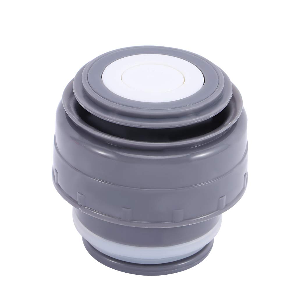Agoky Coperchio per Bottiglia Thermos Cup di 5.2m Tappo per Thermos da Viaggio Vacanza Escursione Vuoto Tazza Diametro Thermos Taglia Libera Grigio Taglia unica