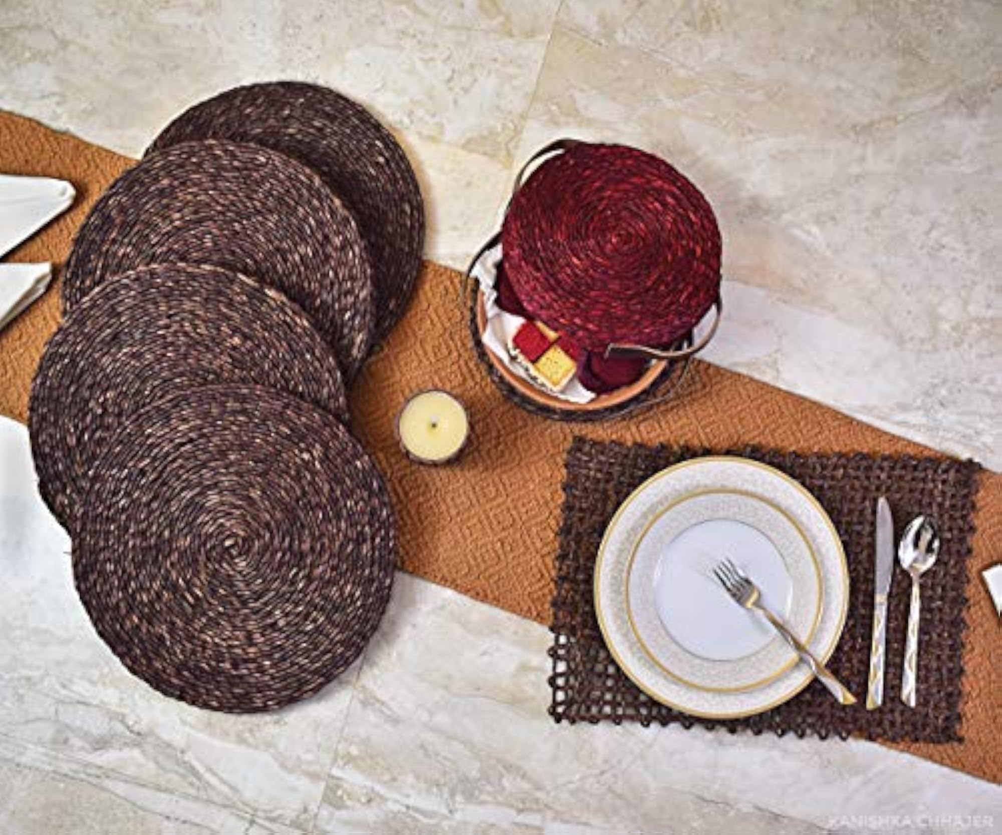 Sabaii Grass Dining Table Coaster Mats Gift